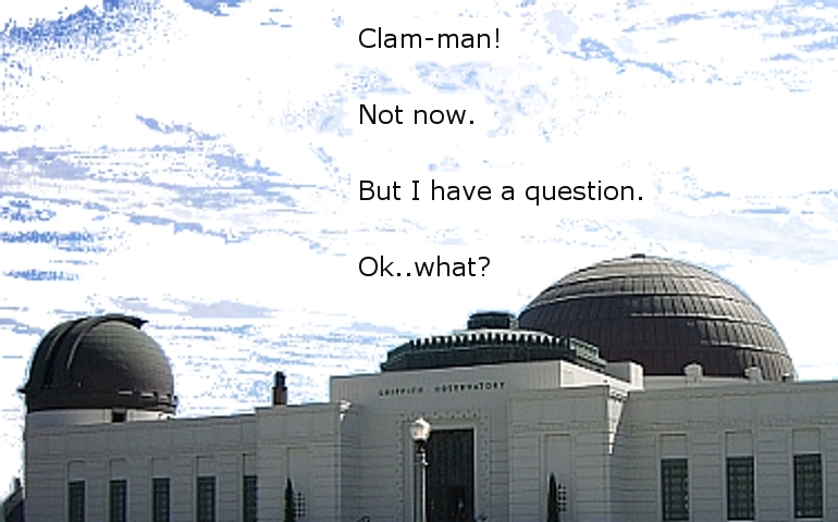 Man becomes clam-man