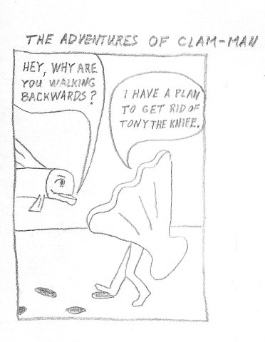 Man becomes clam-man