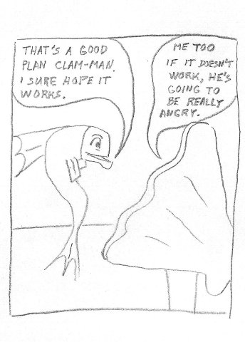 Man becomes clam-man