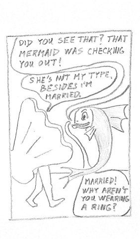 Man becomes clam-man