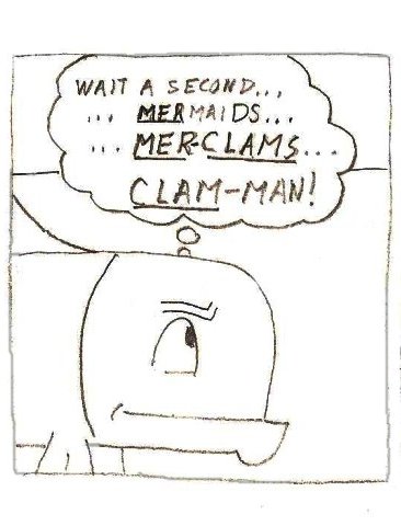 Man becomes clam-man
