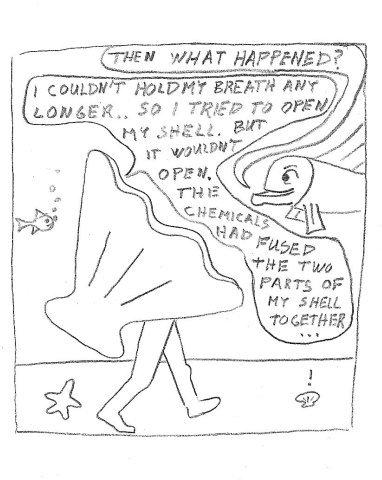 Man becomes clam-man
