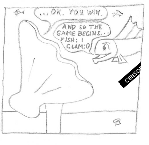 Man becomes clam-man