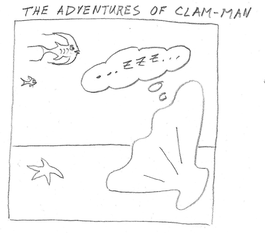 Man becomes clam-man