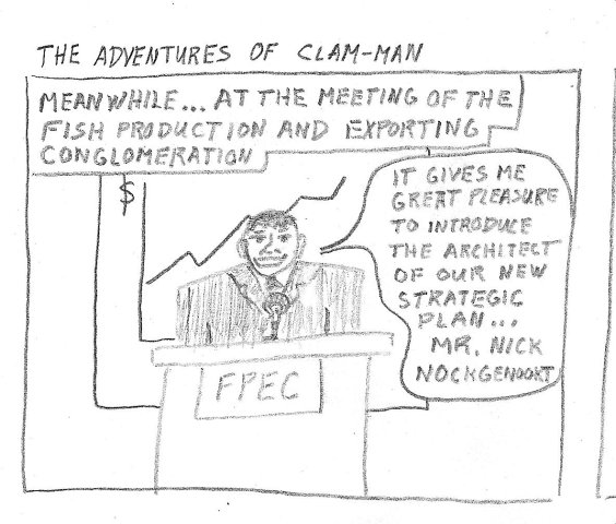 Man becomes clam-man