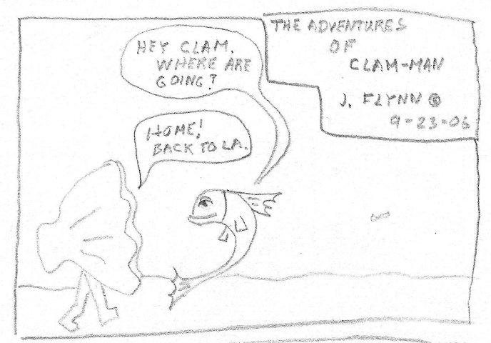 Man becomes clam-man