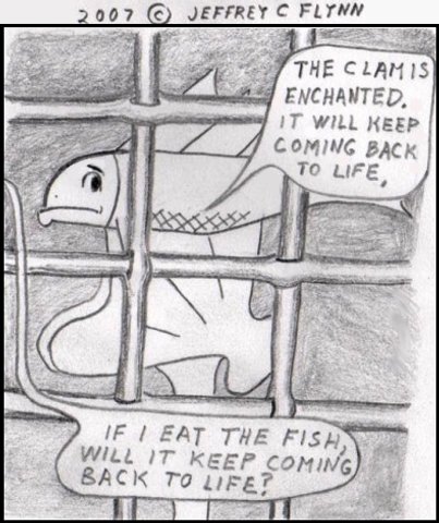 Man becomes clam-man