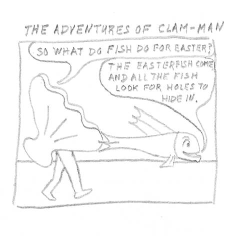 Man becomes clam-man