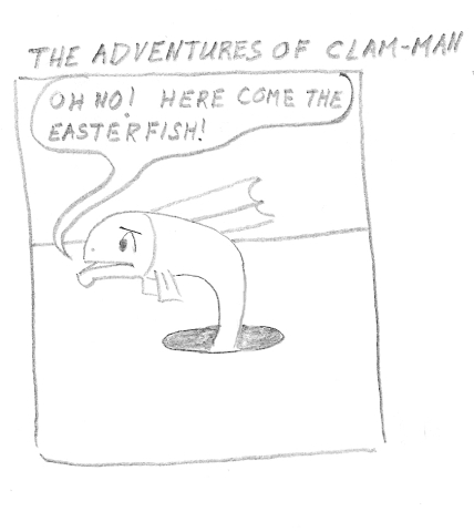 Man becomes clam-man