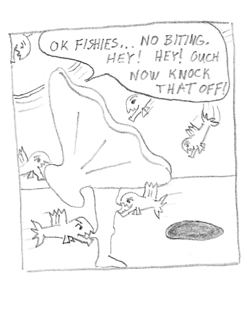 Man becomes clam-man