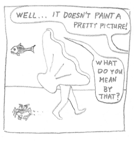 Man becomes clam-man