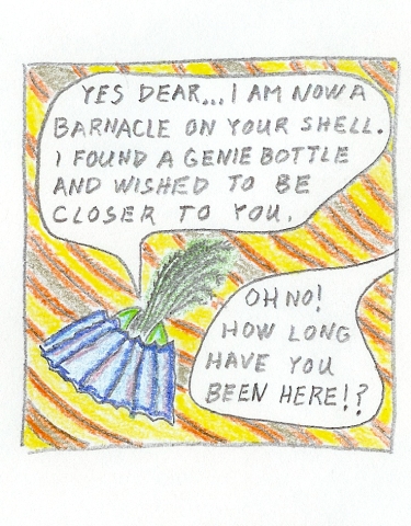 Man becomes clam-man