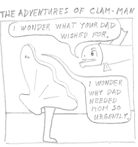Man becomes clam-man