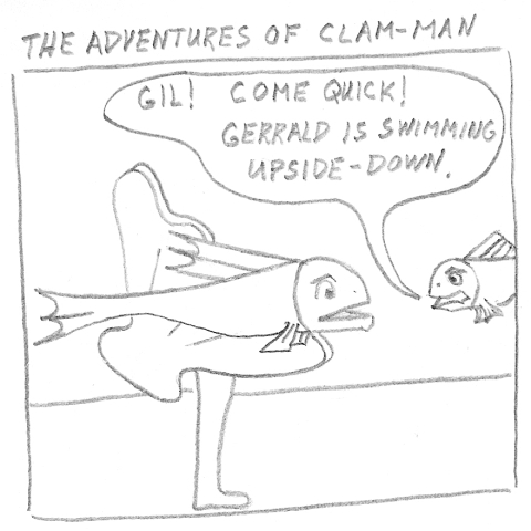 Man becomes clam-man