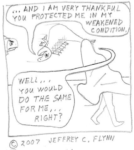 Man becomes clam-man