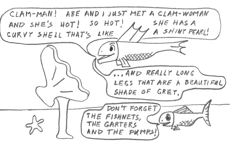 Man becomes clam-man