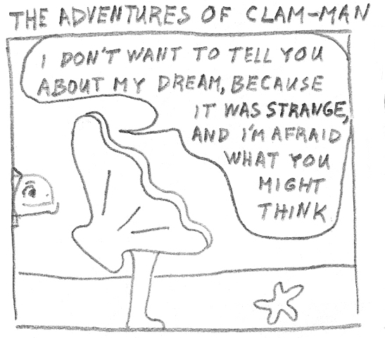 Man becomes clam-man