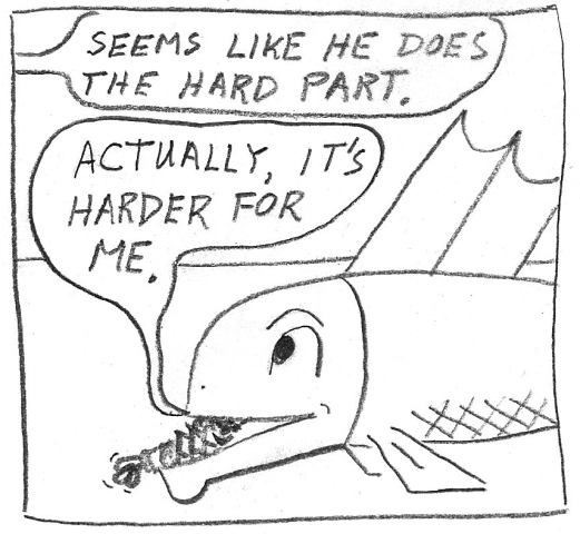 Man becomes clam-man