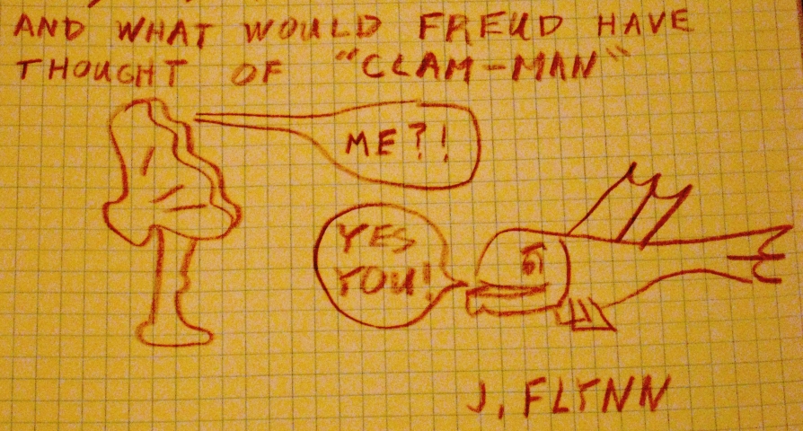 Man becomes clam-man