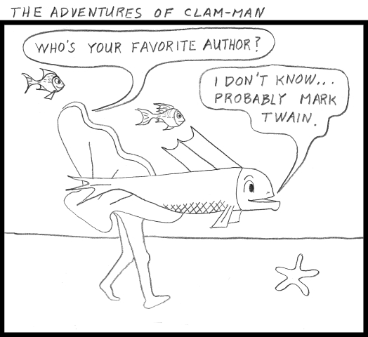 Man becomes clam-man