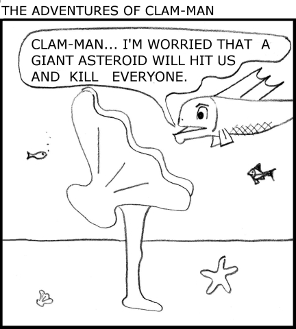 Man becomes clam-man