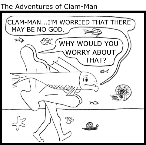 Man becomes clam-man
