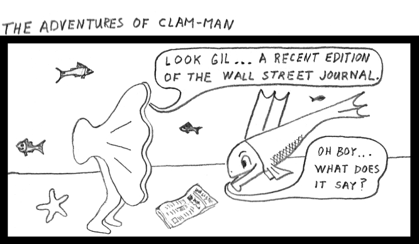 Man becomes clam-man