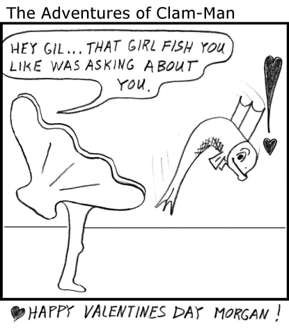Man becomes clam-man