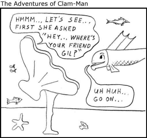 Man becomes clam-man