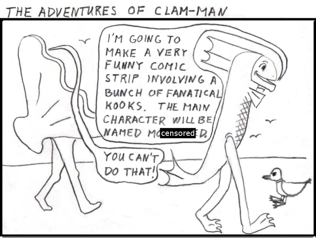 Man becomes clam-man